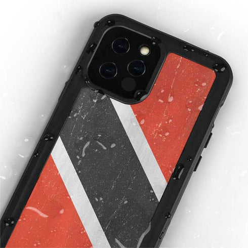 Trinidad and Tobagao Flag Distressed iPhone 12 Pro Waterproof Case